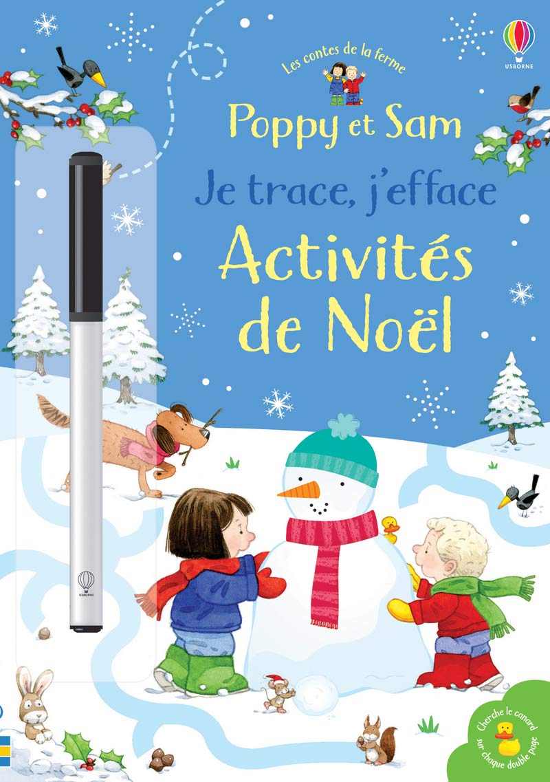 Poppy et Sam - Je trace, j'efface - Activités de Noël - Les contes de la ferme book