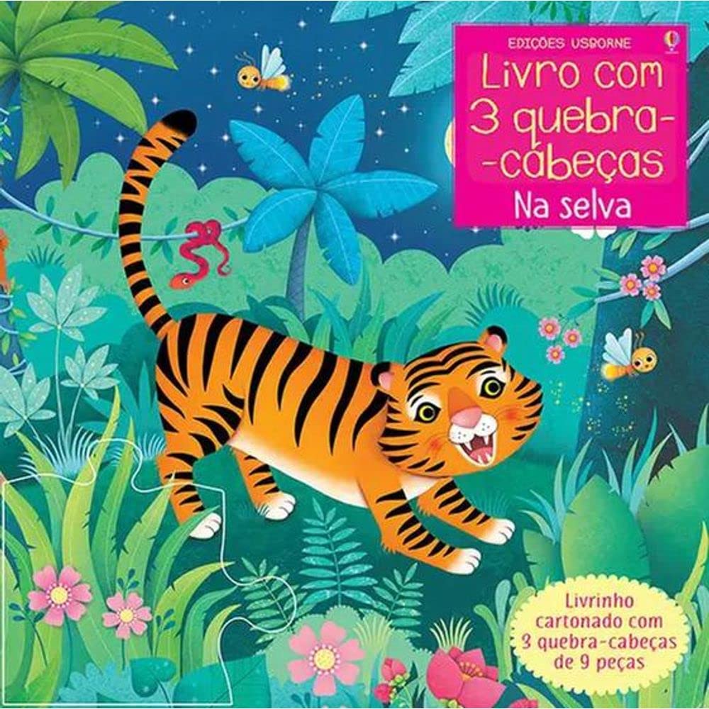 Na Selva - livro com 3 quebra-cabecas (Em Portugues do Brasil) book