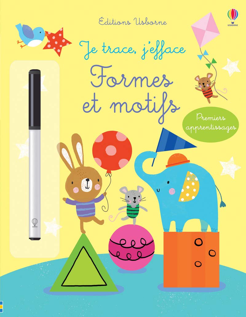 Je trace, j'efface - Formes et motifs: Avec un feutre à encre effaçable Hobbies & Crafts