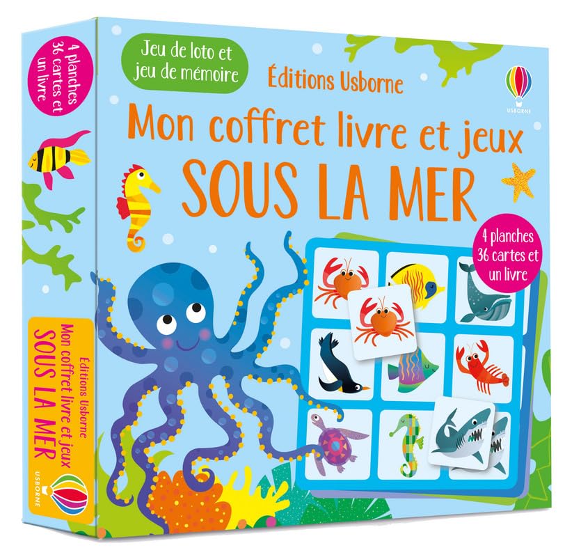Sous la mer - Mon coffret livre et jeux book