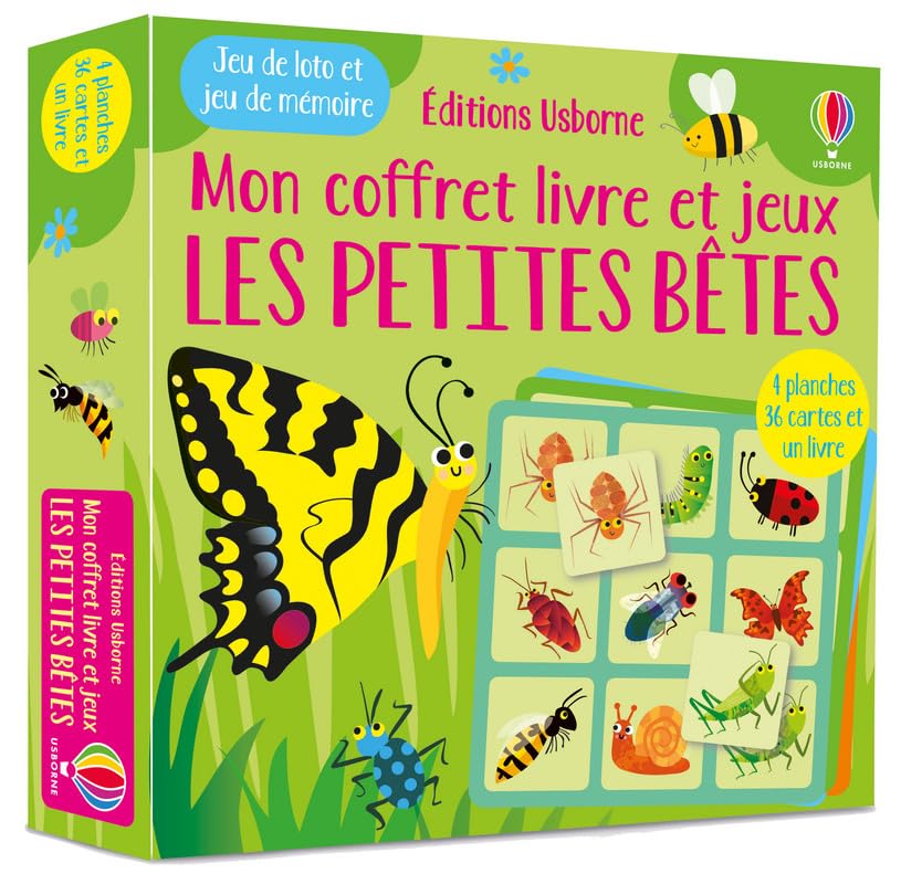 Les petites bêtes - Mon coffret livre et jeux book