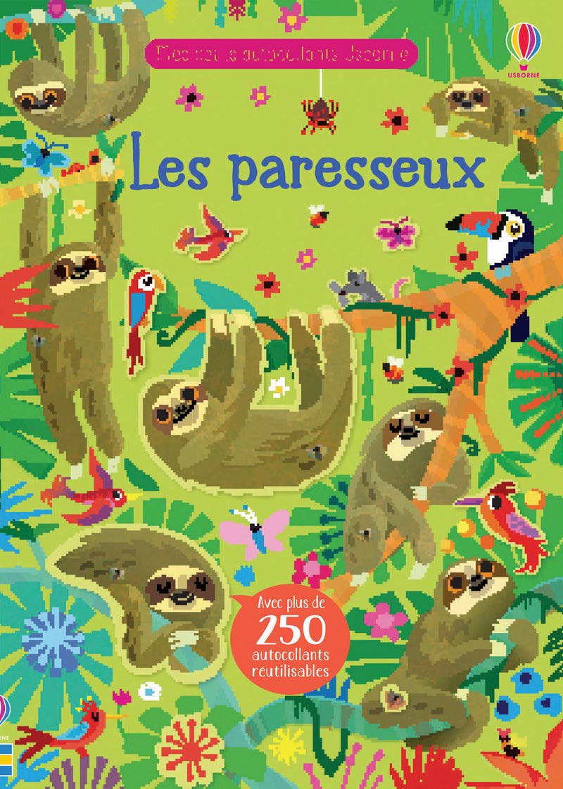 Les paresseux - Mes petits autocollants Usborne book