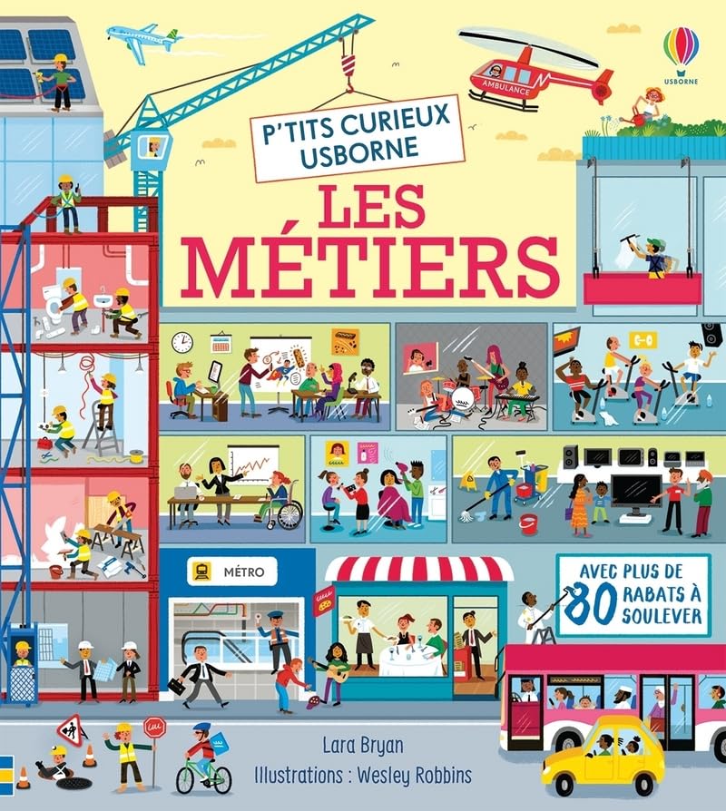 Les métiers - P'tits curieux Usborne book