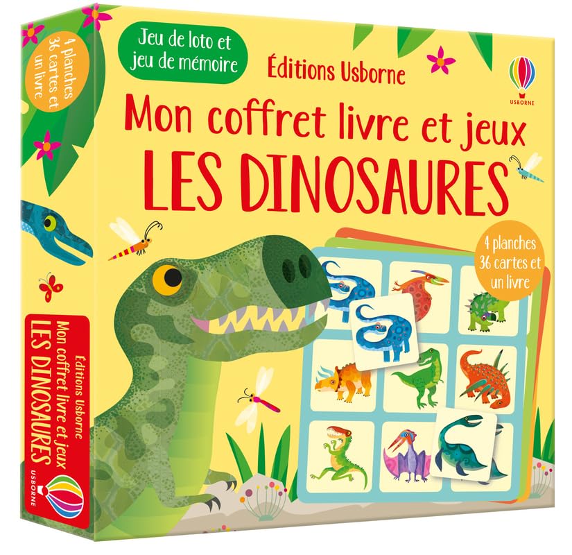 Les dinosaures - Mon coffret livre et jeux book
