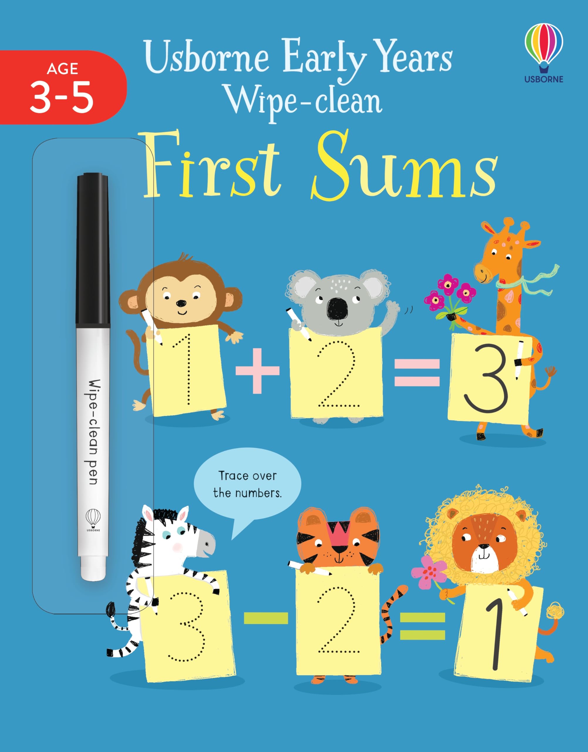 EARLY YEARS WIPE-CLEAN FIRST SUMS (Usborne Early Years Wipe-clean) book