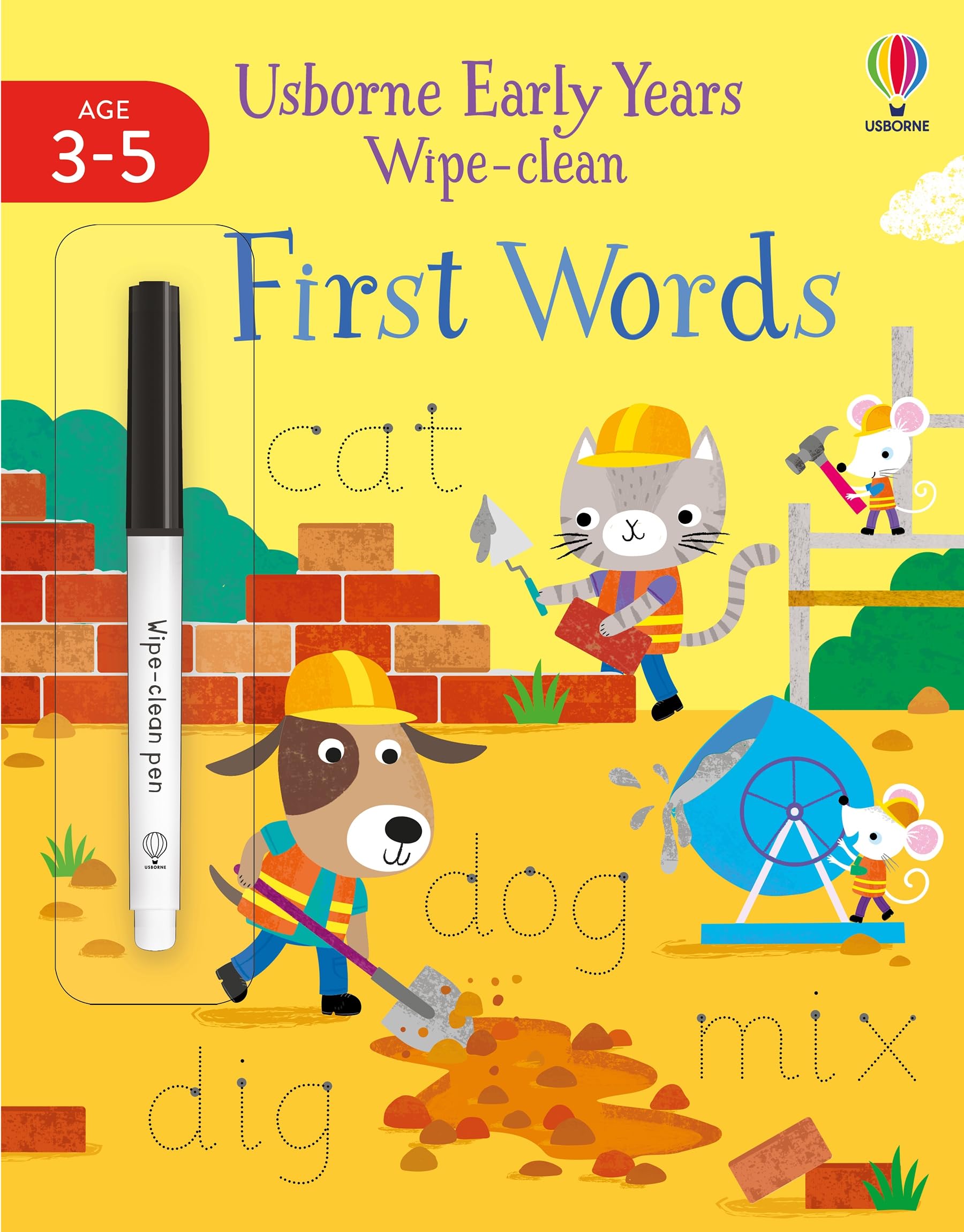 First Words (Early Years Wipe-Clean) (Usborne Early Years Wipe-clean, 6): 1 book