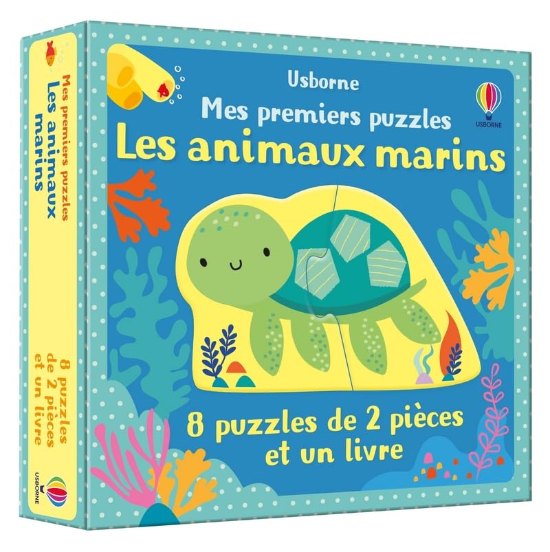 Les animaux marins - Mes premiers puzzles book