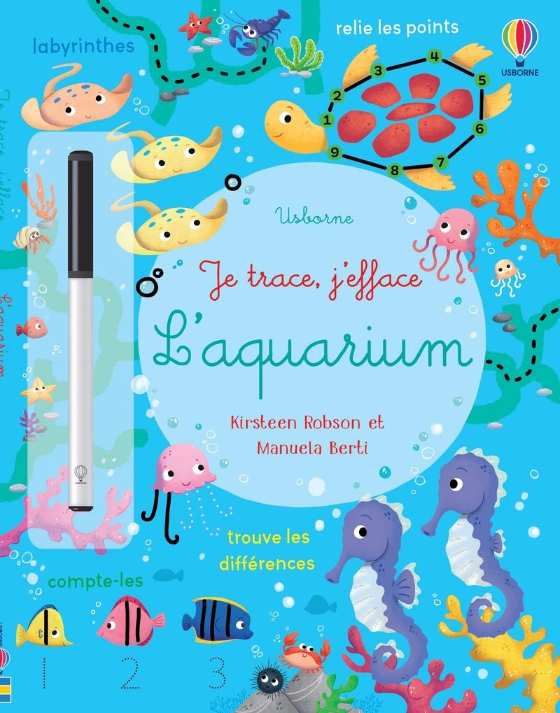 L'aquarium - Je trace, j'efface book