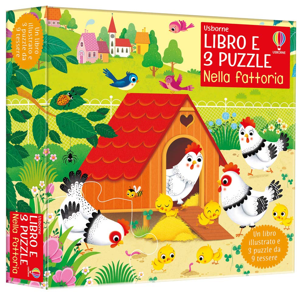 Nella fattoria. Ediz. a colori. Con 3 puzzle book