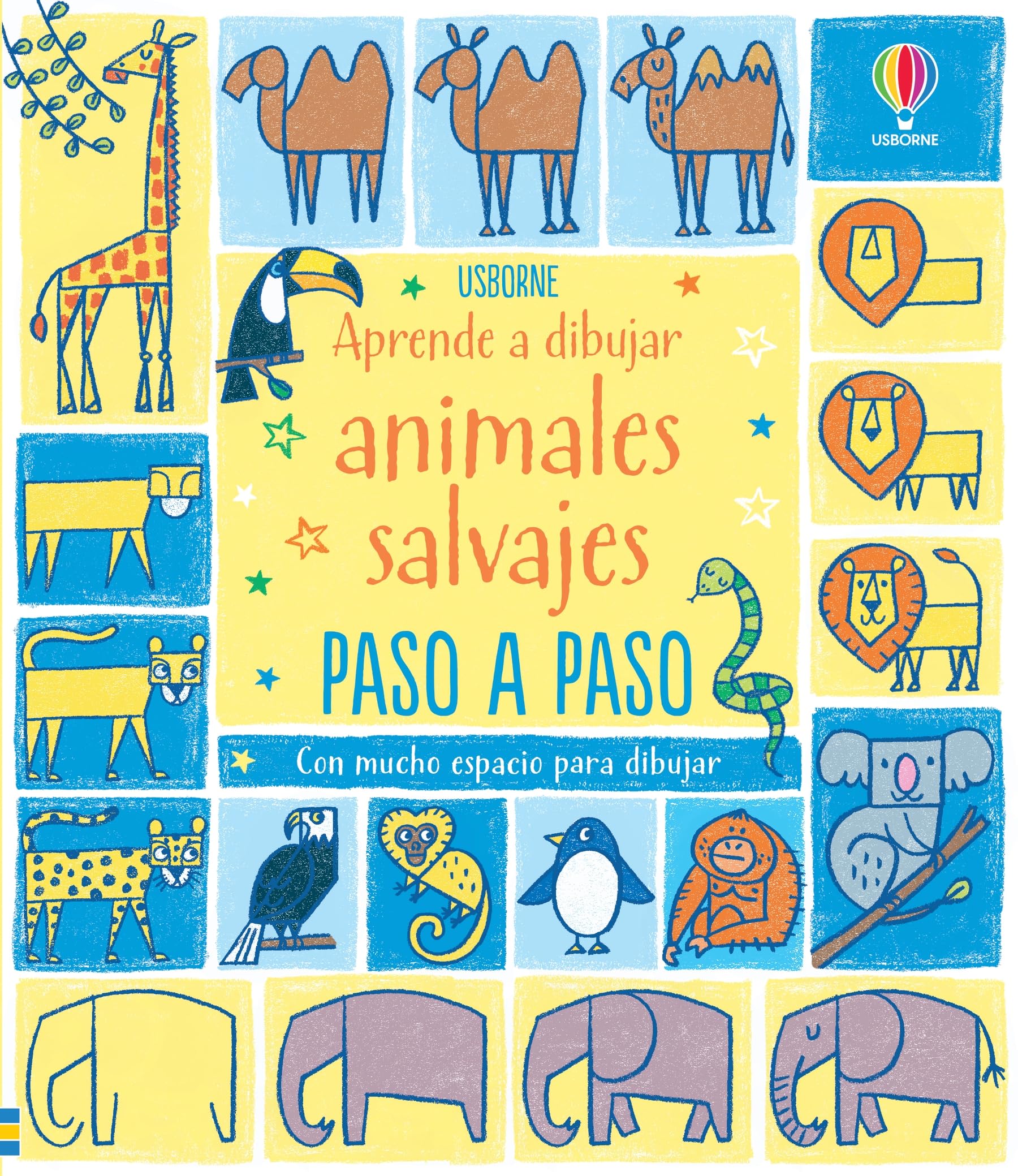 Aprende a dibujar animales salvajes paso a paso (Aprende a dibujar paso a paso) Non-fiction