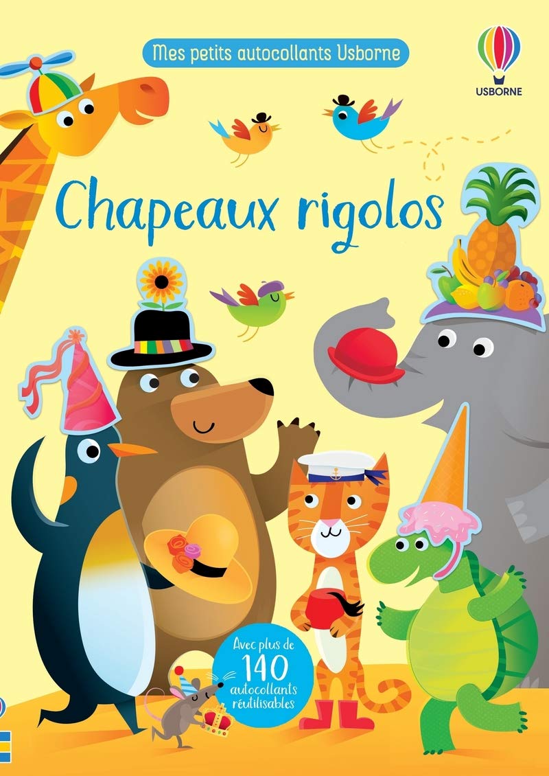Chapeaux rigolos - Mes petits autocollants Usborne book