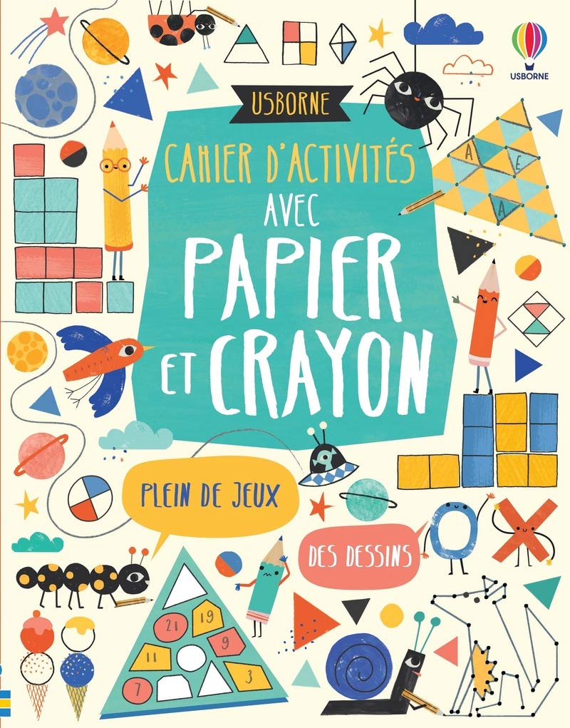 Cahier d'activités avec papier et crayon book