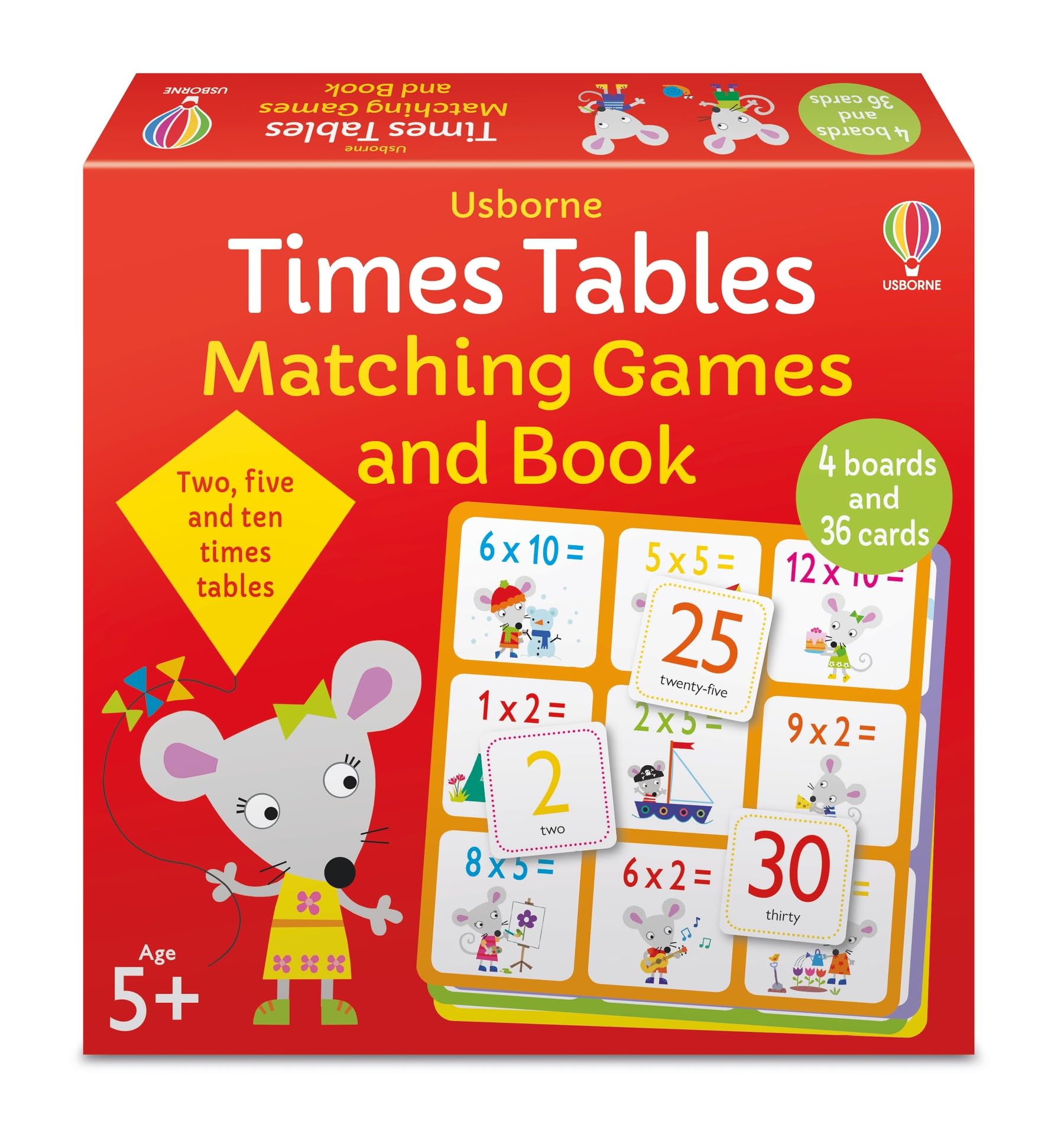 Usborne Publishing Times Tables Matching Games and Book book