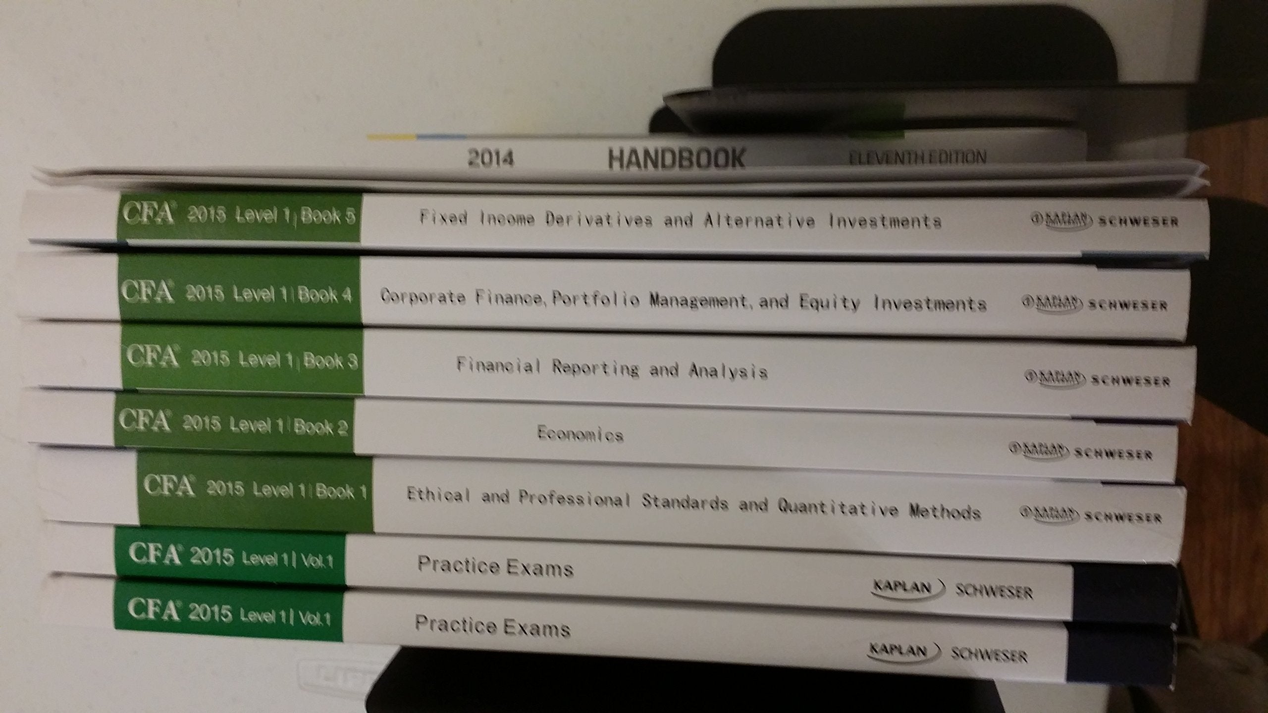 CFA 2015 Level 1 Schweser All Books + Secret Sauce + 10 Mock Exams + Practice Questions (Available on Request) Books