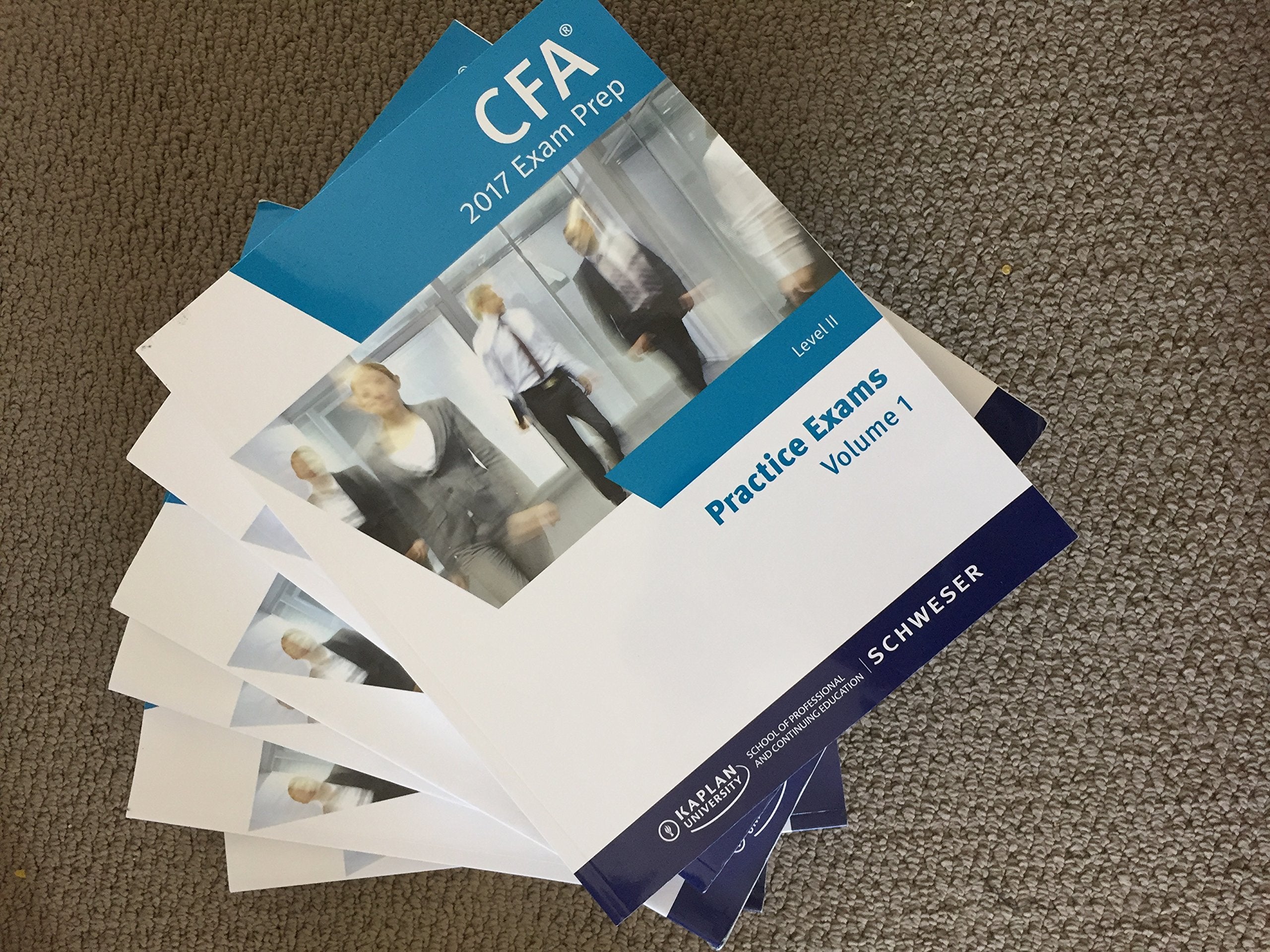 2017 CFA Level 2 Kaplan Schweser: Books 1-5, Practice Exam Vol 1-2, QuickSheet book