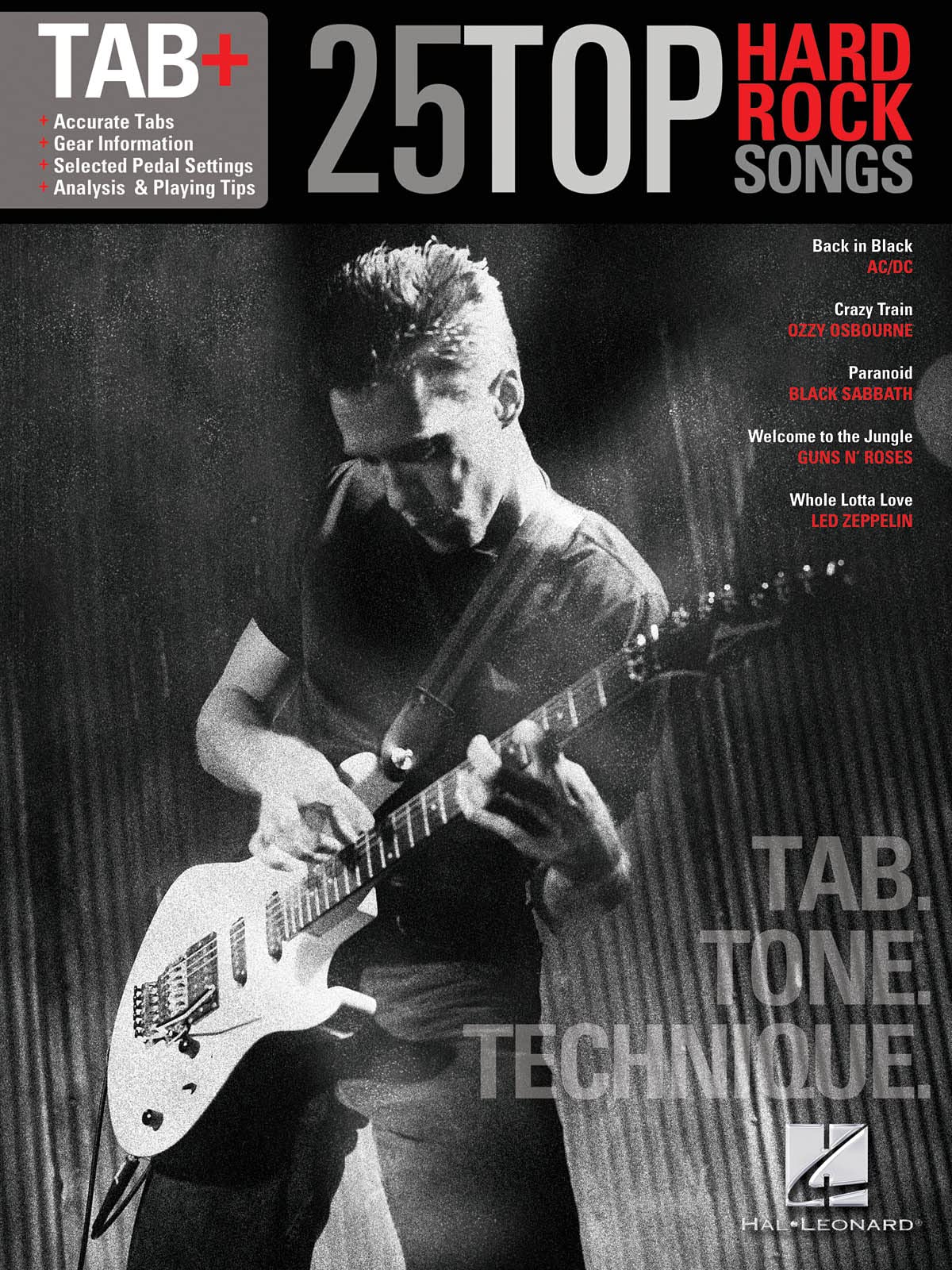 25 Top Hard Rock Songs - Tab. Tone. Technique. book