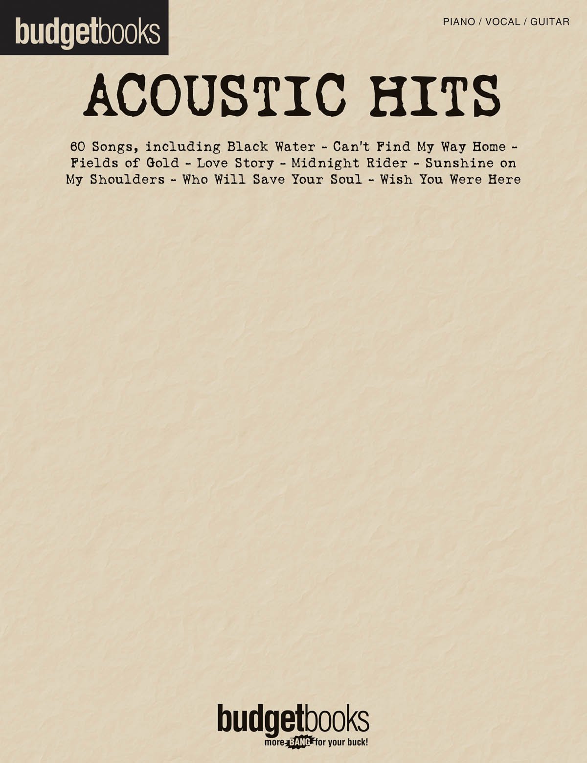 Acoustic Hits: Budget Books (Hal Leonard Budget Books) Social Sciences