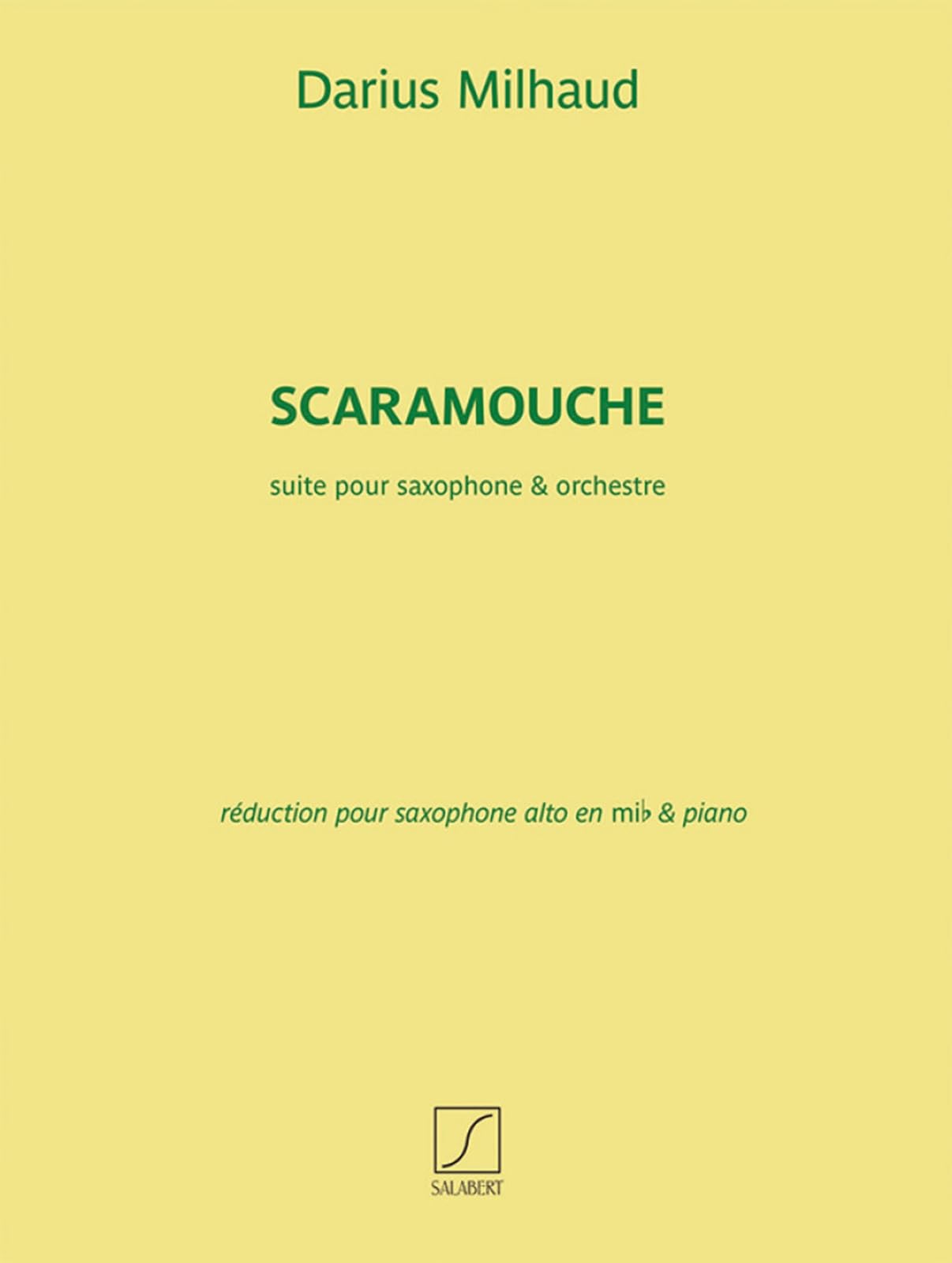 Scaramouche: Suite pour Saxophone & Orchestre book