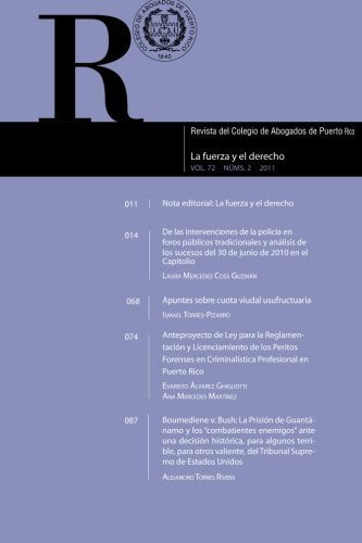 Revista del Colegio de Abogados de Puerto Rico: Vol. 72 Num. 2 Law
