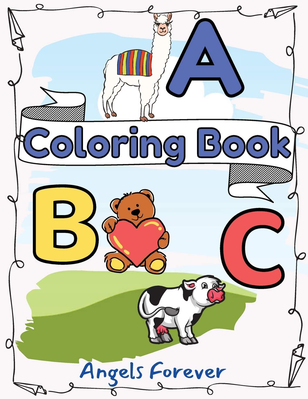 ABC Coloring Book: Amazing Alphabet Book for Kids, Coloring Books for Toddlers, Page Large 8.5 x 11 Non-fiction