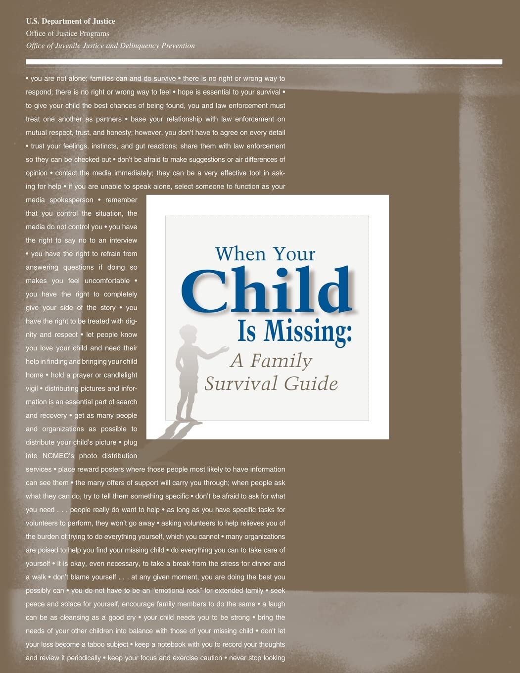 When Your Child Is Missing: A Family Survival Guide (Fourth Edition) Law