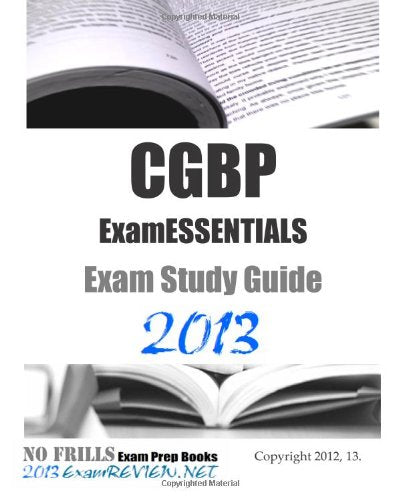 Product Image: CGBP ExamESSENTIALS Exam Study Guide 2013