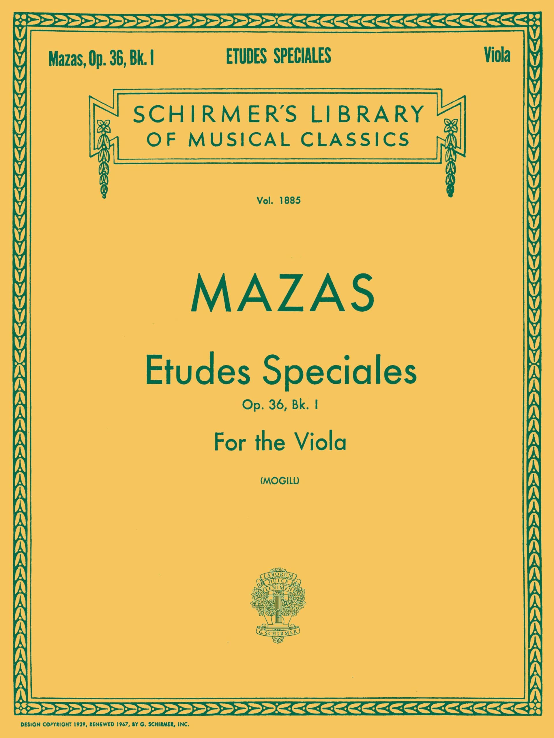 Etudes Speciales, Op. 36 - Book 1. Solo pour Alto. book