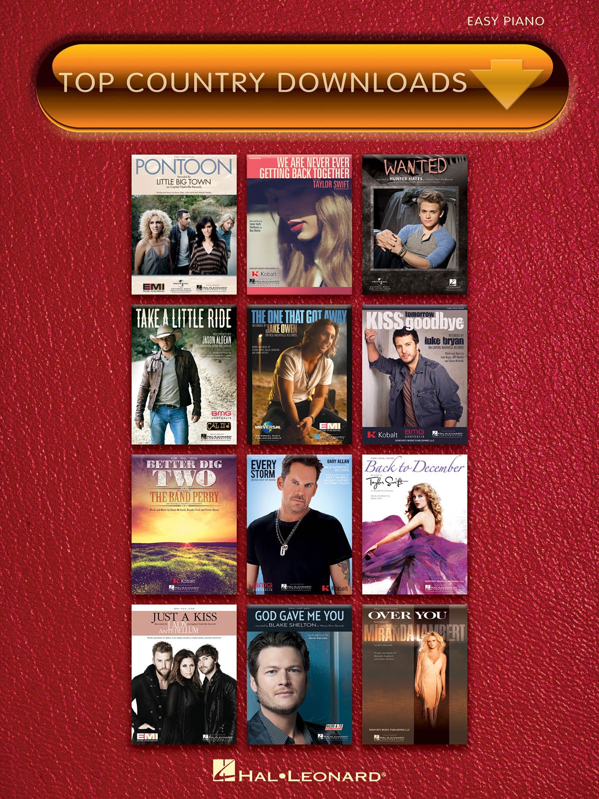 Top Country Downloads: Easy Piano Sheet Music