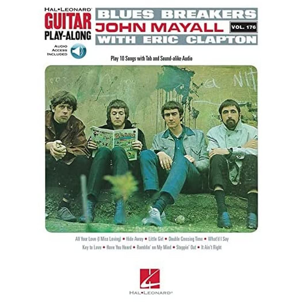 Blues Breakers with John Mayall & Eric Clapton Guitar Play-Along Vol. 176 - Book/Online Audio Sheet Music