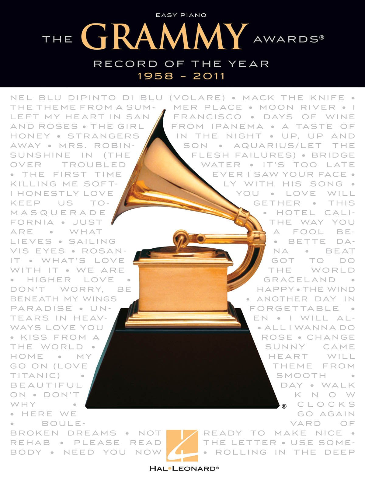 The Grammy Awards Record Of The Year 1958-2011 -For Easy Piano-: Songbook für Klavier Social Sciences