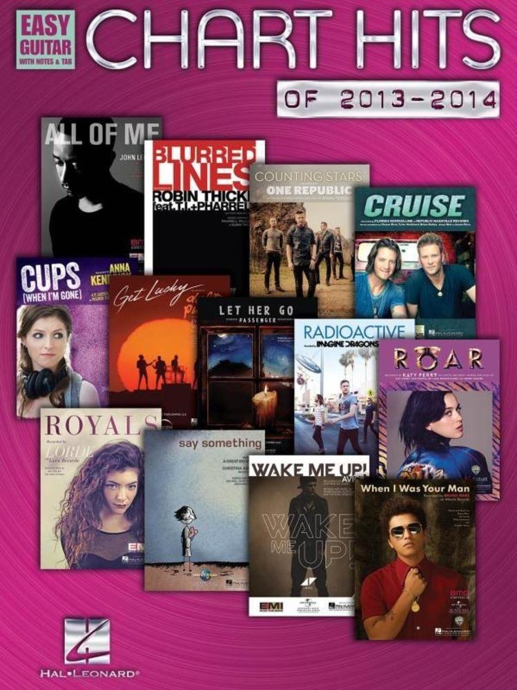 Chart Hits of 2013-2014: Easy Guitar With Notes & Tab Sheet Music