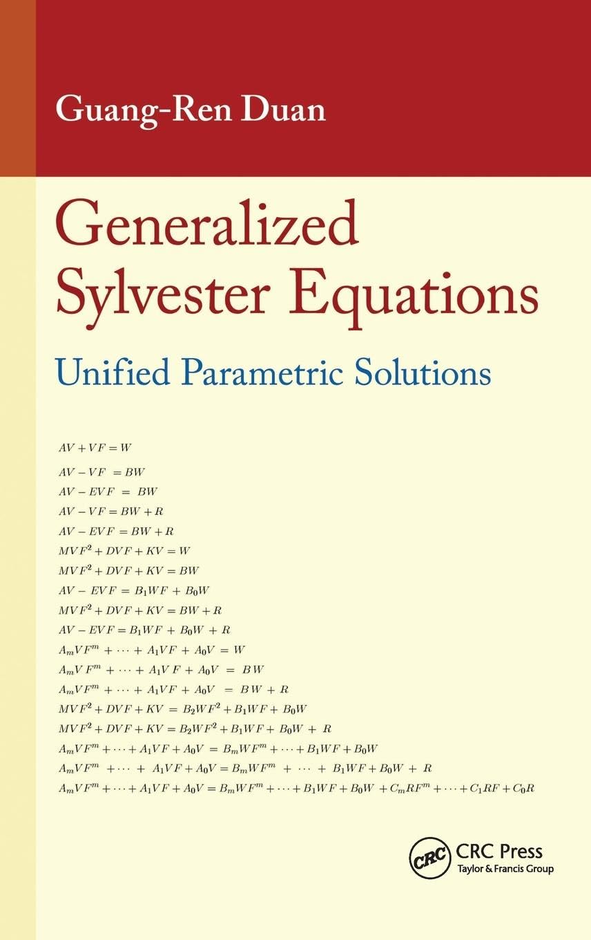 Generalized Sylvester Equations Computer Science
