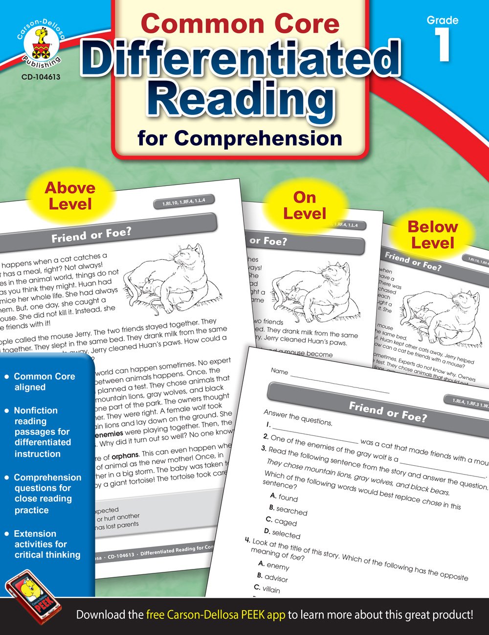 Common Core Differentiated Reading for Comprehension, Grade 1 Media & Communication
