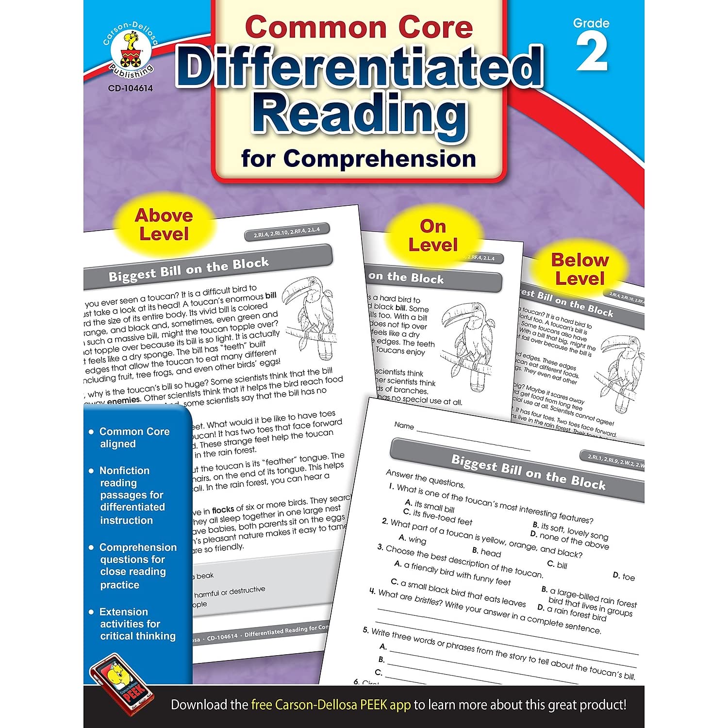 Product Image: Differentiated Reading for Comprehension, Grade 2