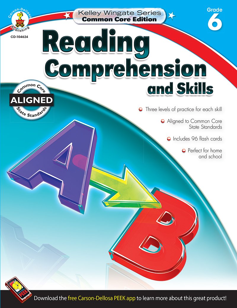 Reading Comprehension and Skills, Grade 6: Common Core State Standards Aligned (Kelley Wingate) Reference Books