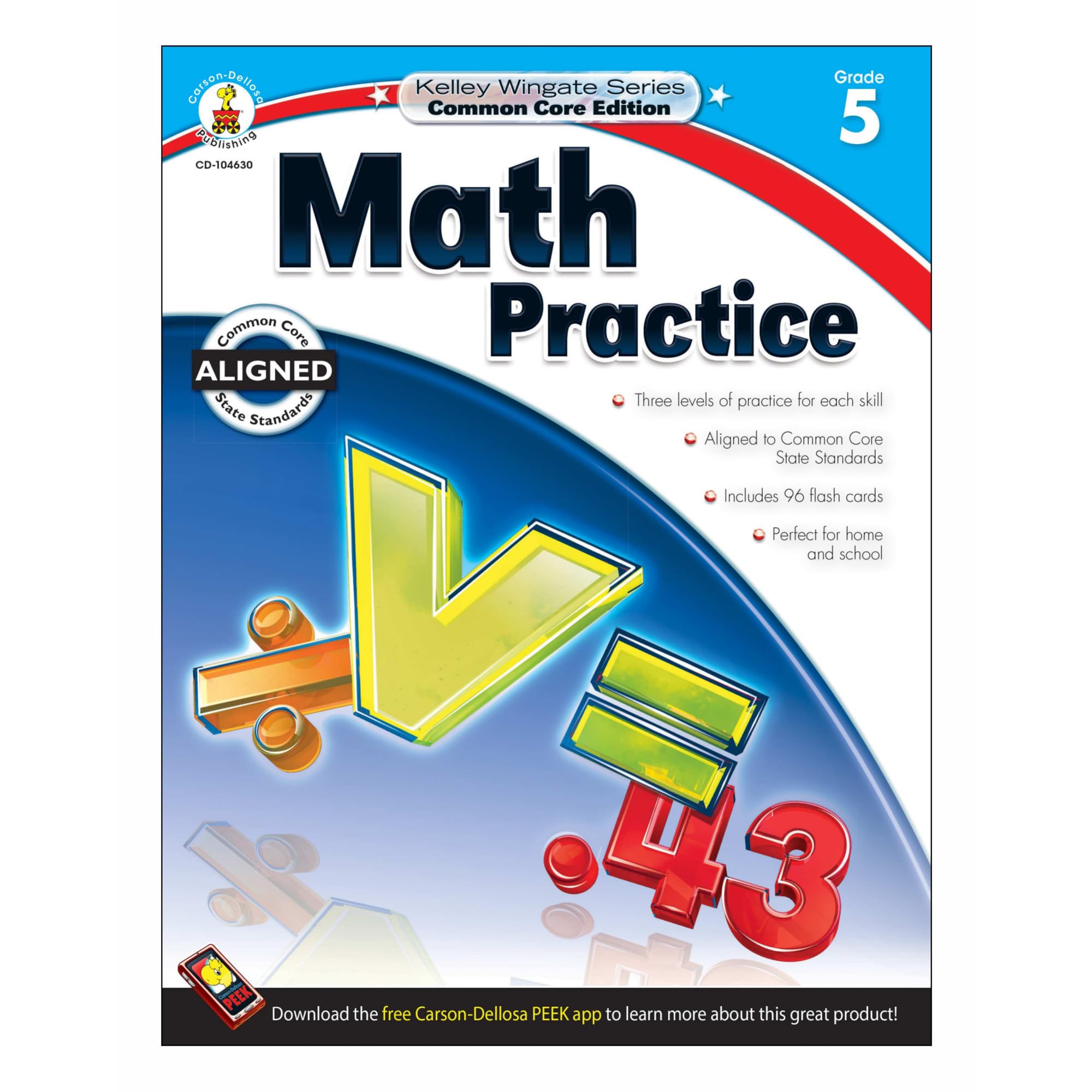 Product Image: Math Practice, Grade 5 (Kelley Wingate: Common Core Edition)
