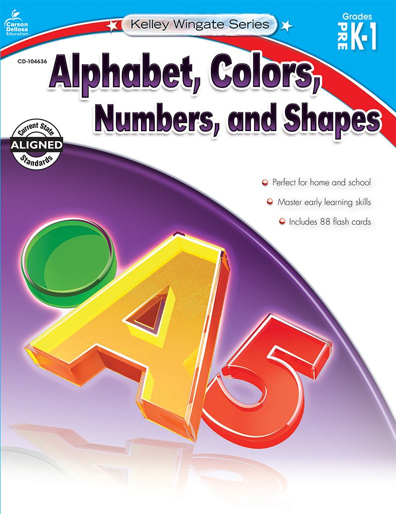 Alphabet, Colors, Numbers, and Shapes, Grades PreK-1 (Kelley Wingate) Study Guides