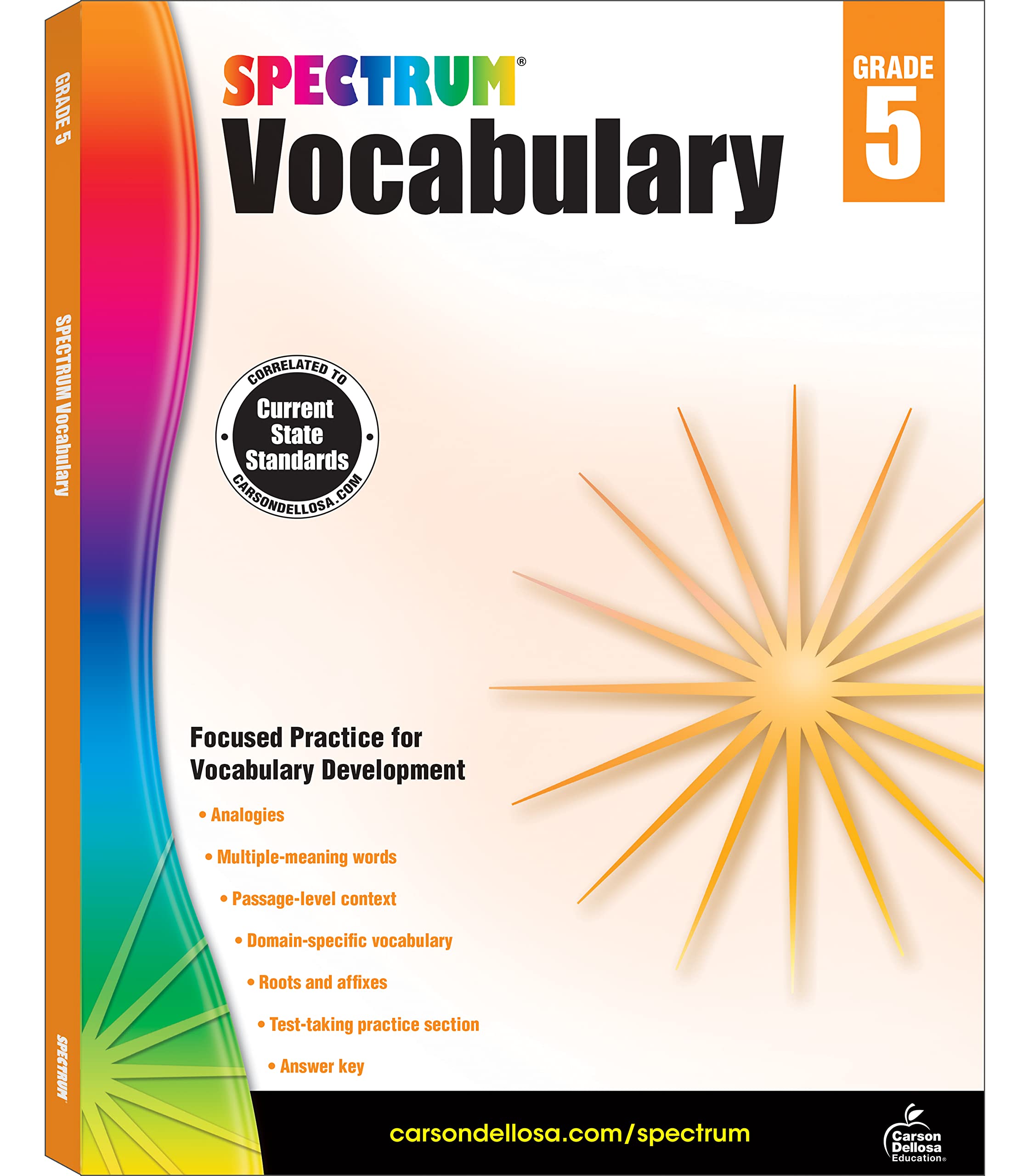 Spectrum Vocabulary, Grade 5: Volume 88 Reading Aloud & Learning to Read