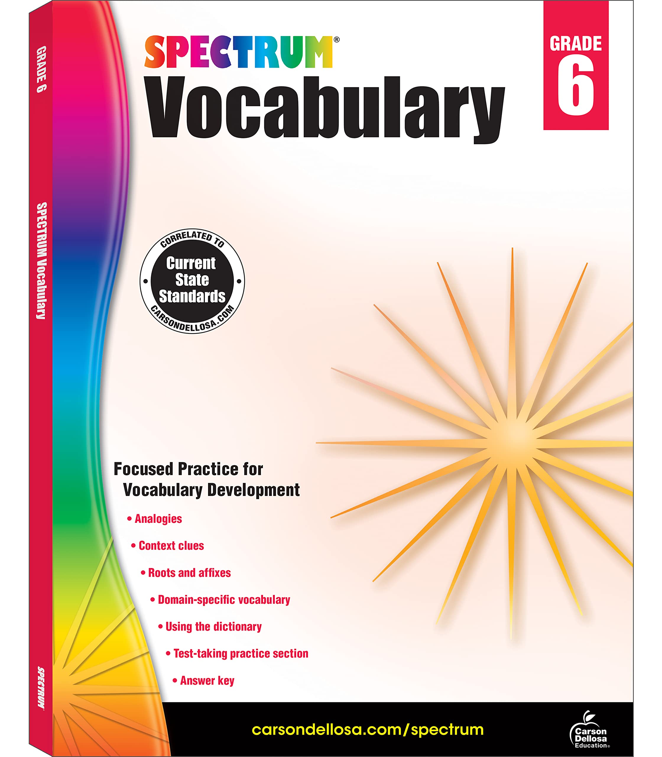 Spectrum Vocabulary, Grade 6: Volume 89 Reading Aloud & Learning to Read