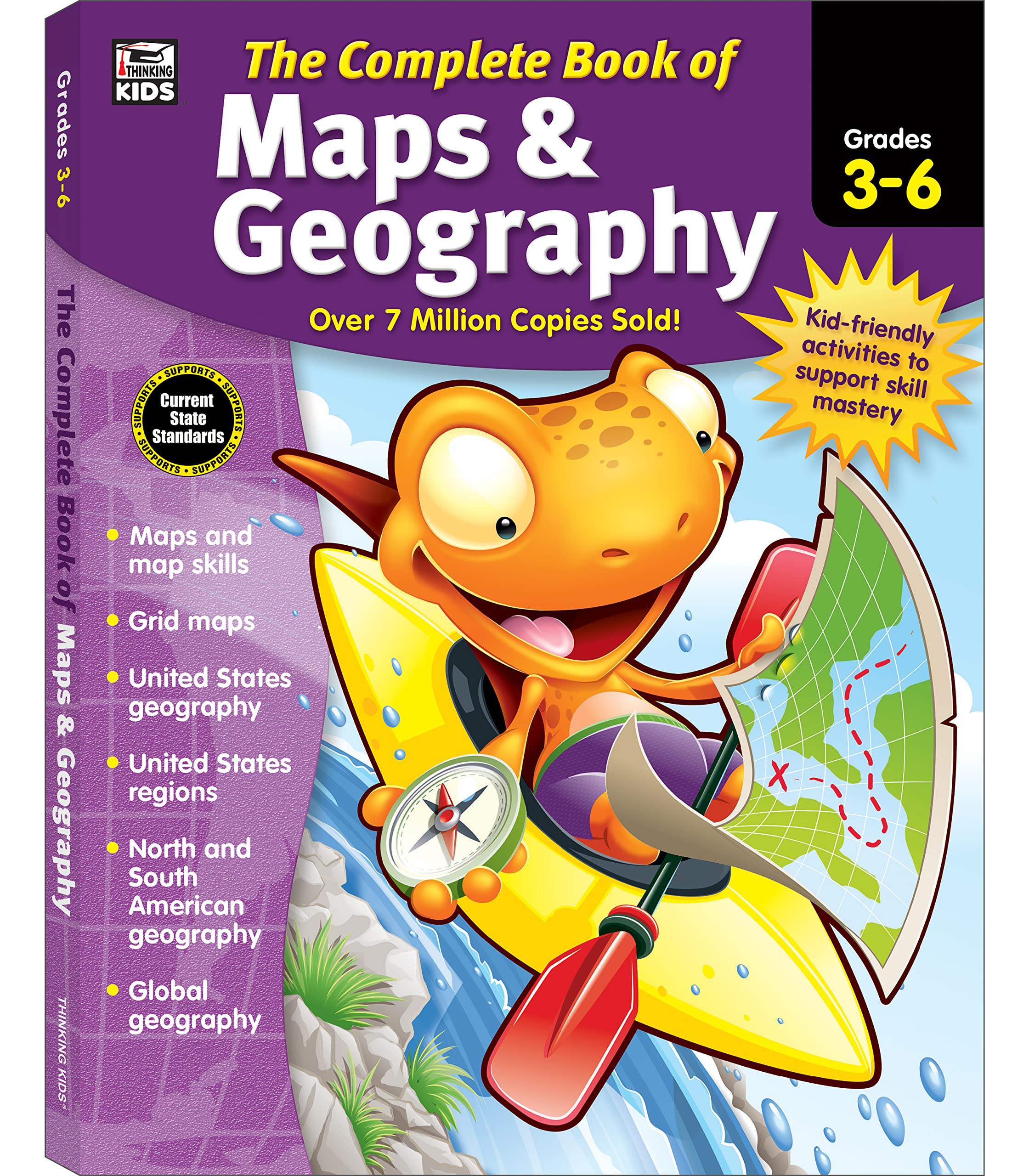 The Complete Book of Maps & Geography, Grades 3 - 6 Study Guides