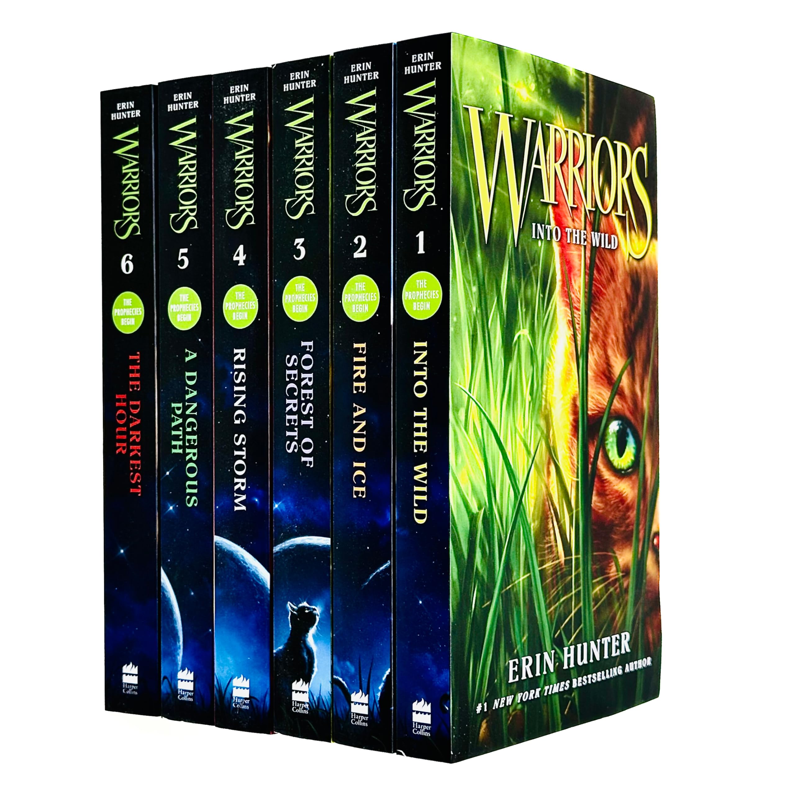Erin Hunter's Warriors Series (#1-6) : Into the Wild - Fire and Ice - Forest of Secrets - Rising Storm - A Dangerous Path - The Darkest Hour (Children Book Sets : Grade 4 and Up) by Erin Hunter (2005-05-04) Books