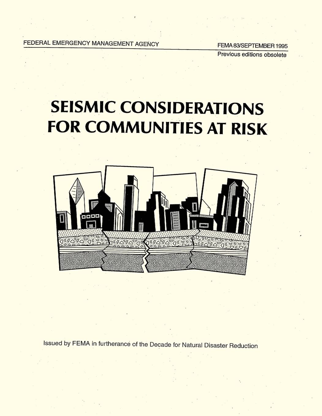 Seismic Considerations for Communities at Risk (FEMA 83) Social Sciences
