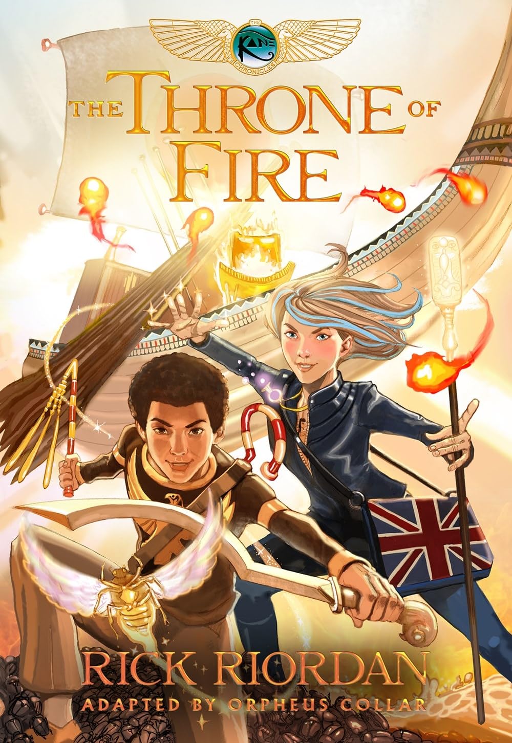 Kane Chronicles, The, Book Two: Throne of Fire: The Graphic Novel, The-The Kane Chronicles, Book Two Manga
