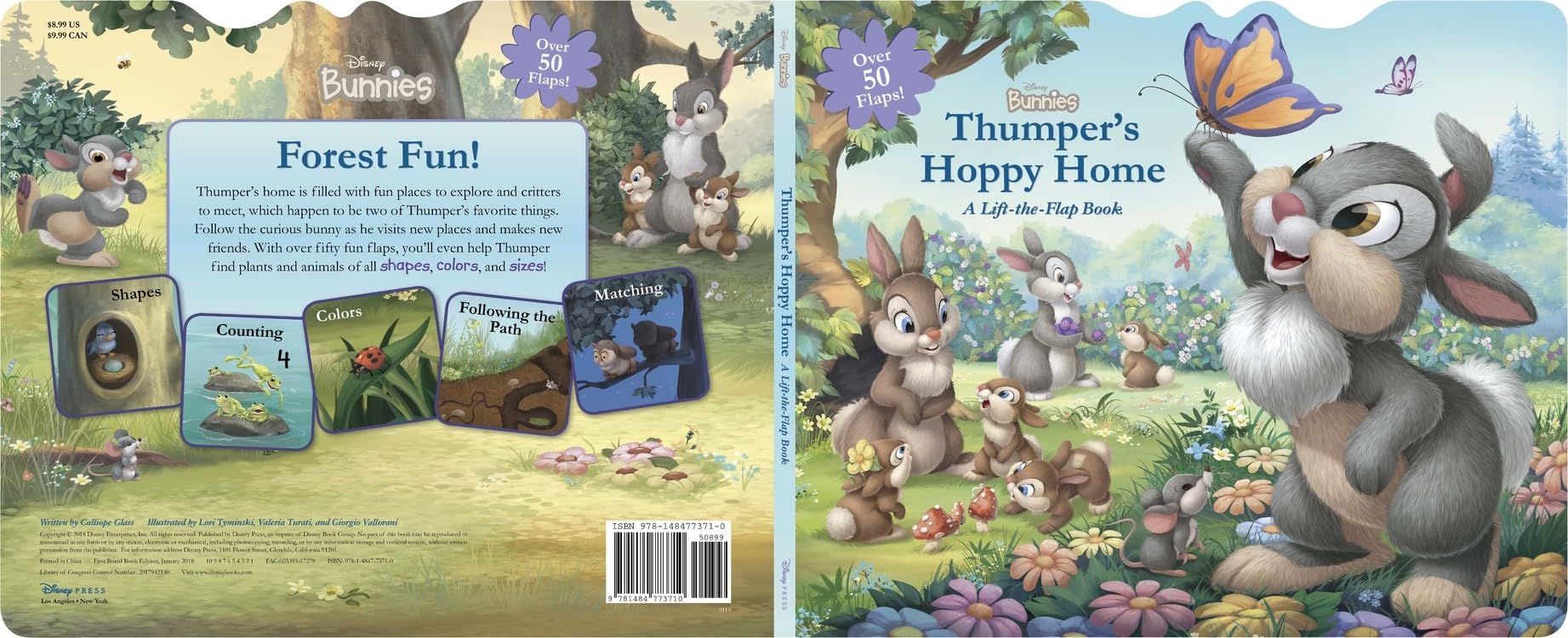 Disney Bunnies: Thumper's Hoppy Home: A Lift-the-Flap Board Book Non-fiction