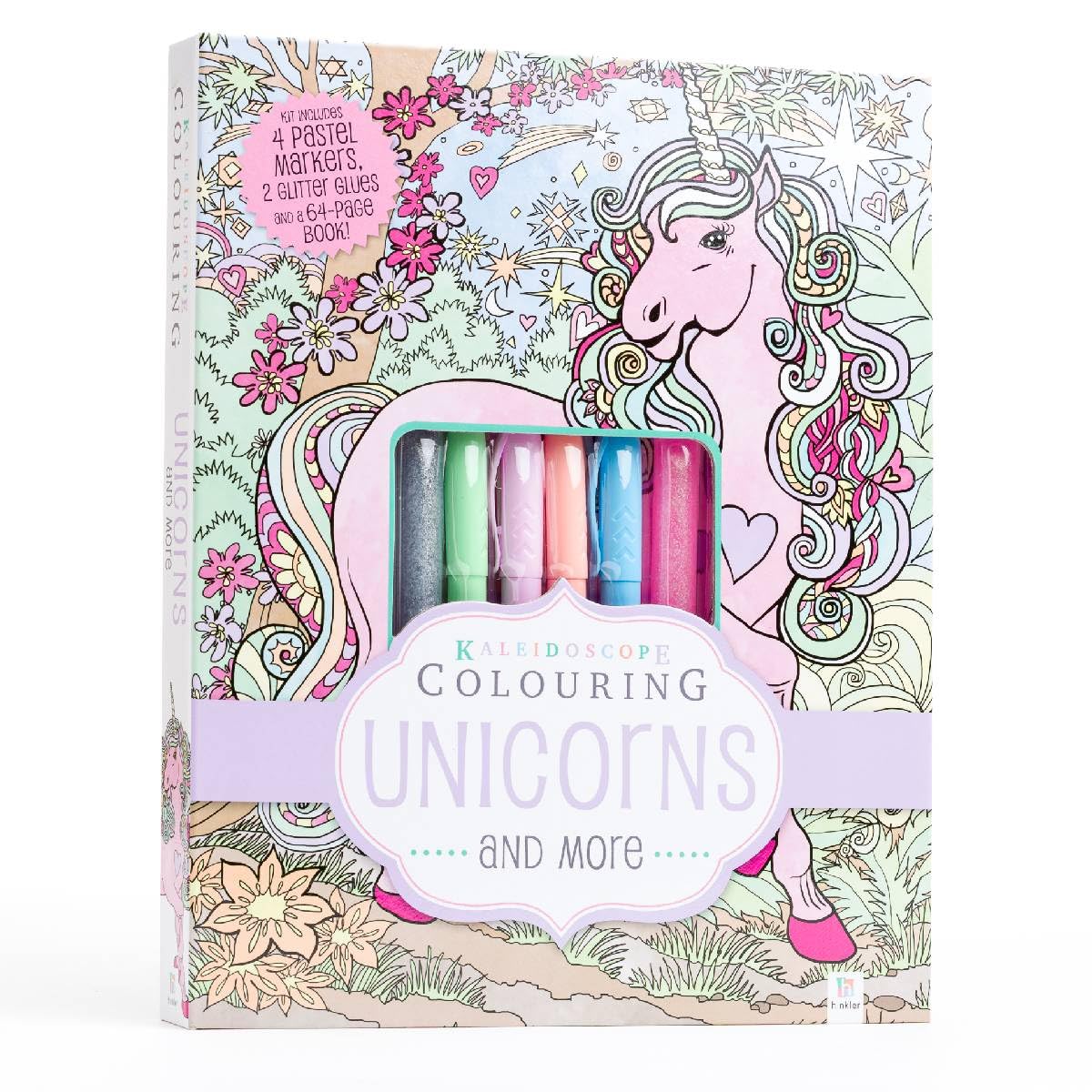 Kaleidoscope Pastel Colouring Kit: Unicorns and More (Kaleidoscope Colouring) Tiptoi & Games