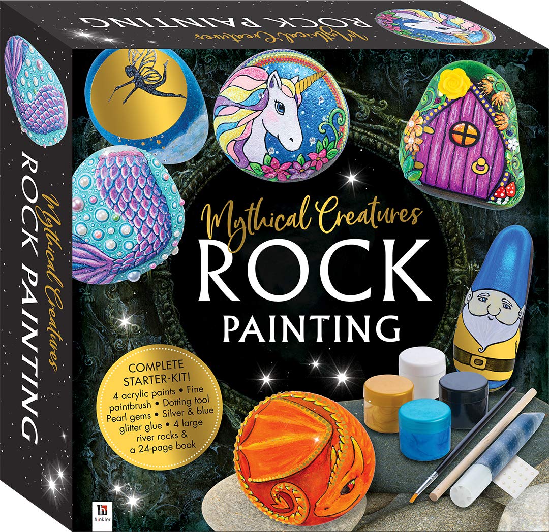Mythical Creatures Rock Painting Box Set (Rock Painting Kit) book