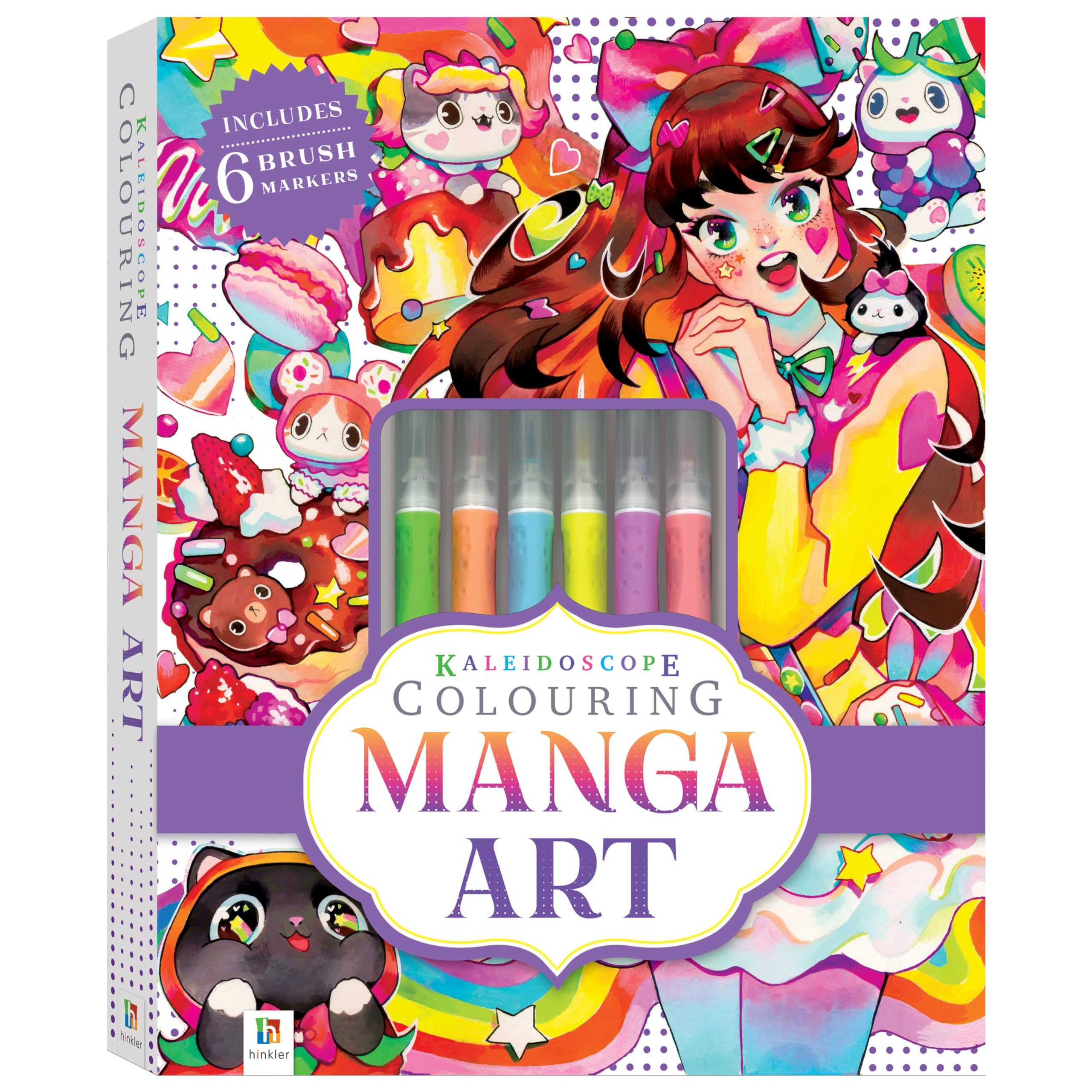 Kaleidoscope Colouring Kit: Manga Art: 1 book