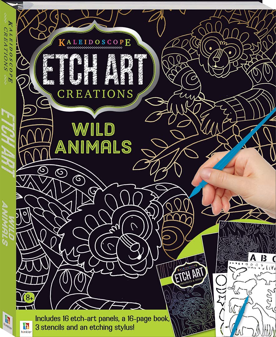 Kaleidoscope Etch Art Creations: Wild Animals and More book