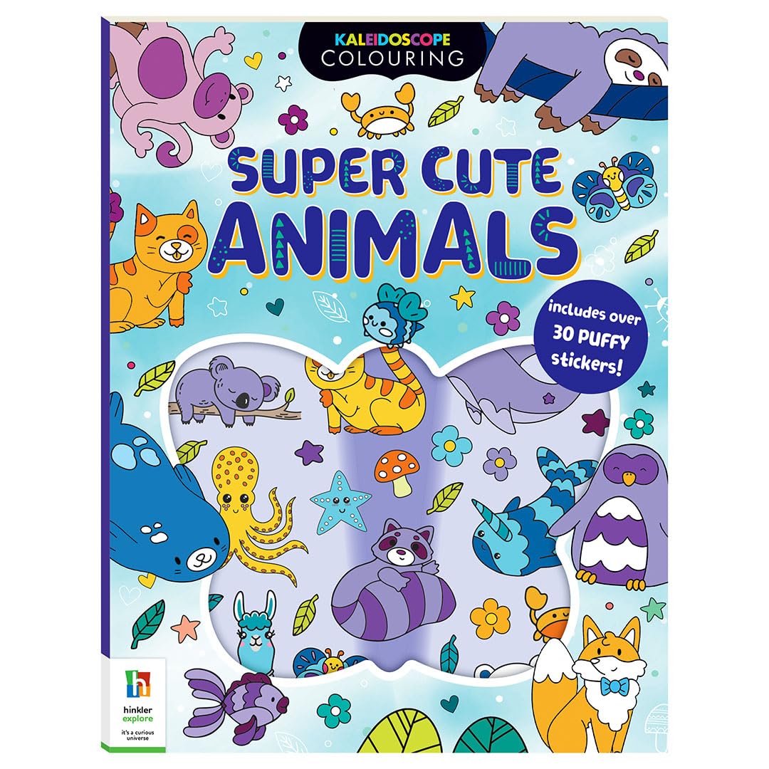 Kaléidoscope Coloriage Autocollants Parfumés Animaux Super Mignons book