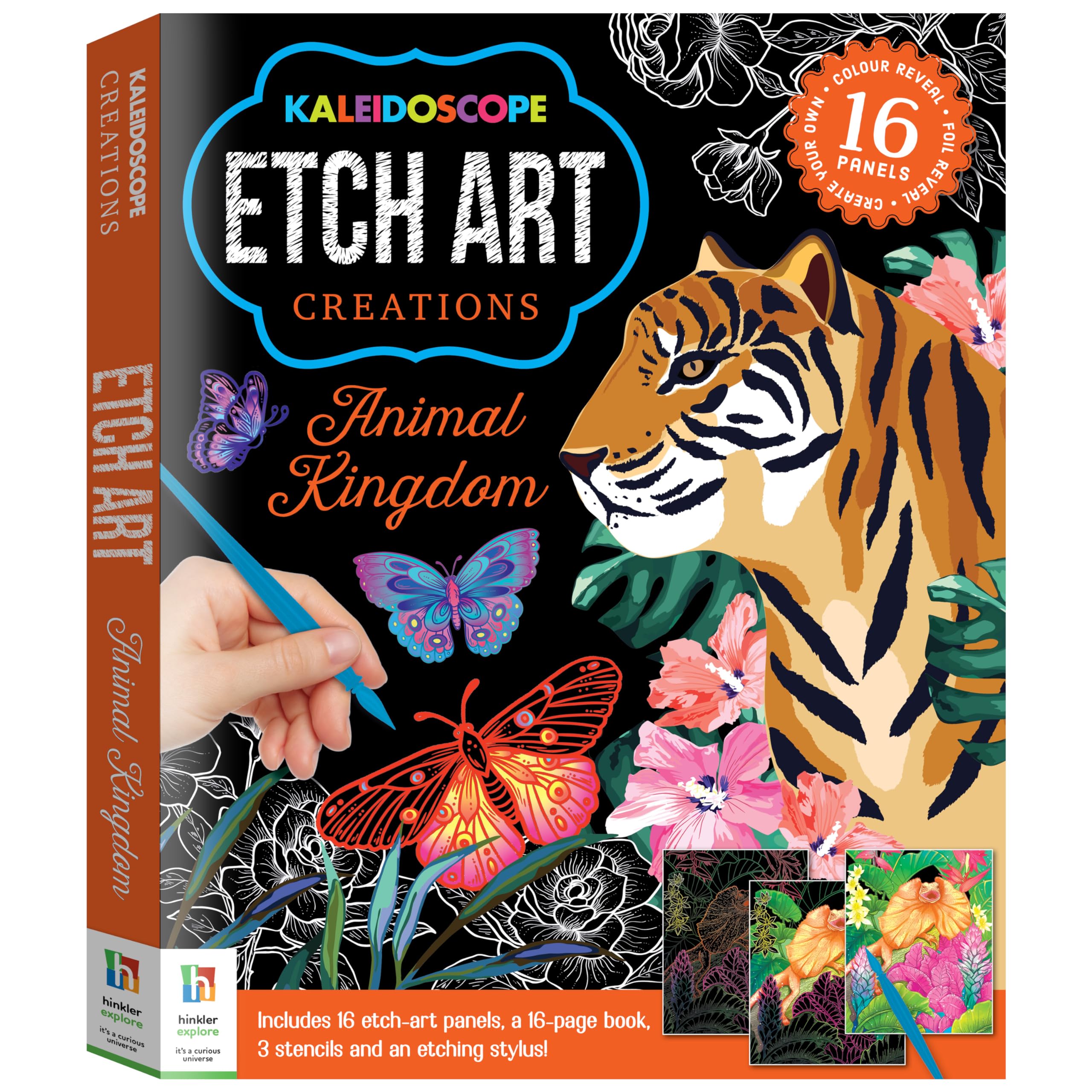 Kaleidoscope Etch Art Creations Animal Kingdom Books